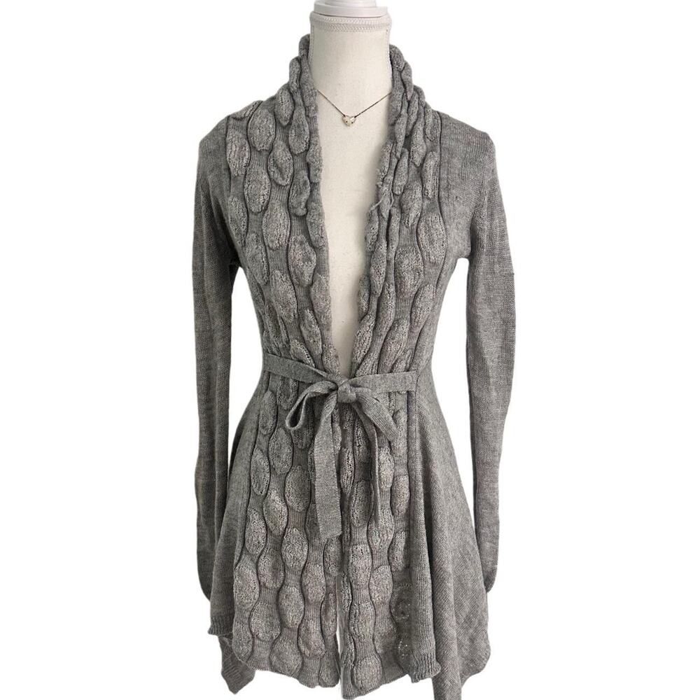 Say What Made In USA Longline 2000s Vintage Grey Belt To Wrap In Size Women’s M